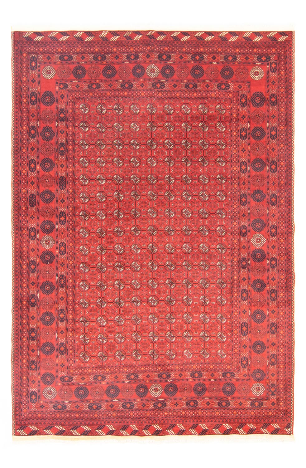 Afghan Rug - Bukhara - 295 x 199 cm - dark red