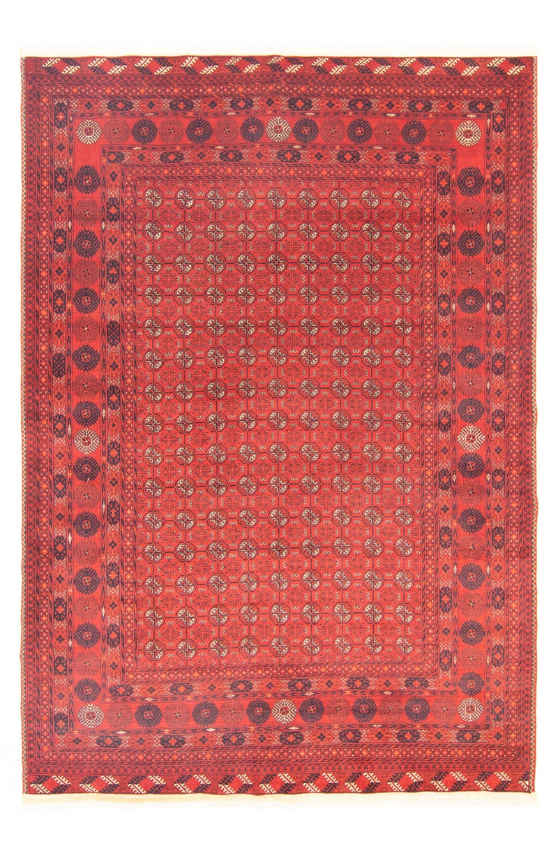 Afghan Rug - Bukhara - 295 x 199 cm - dark red