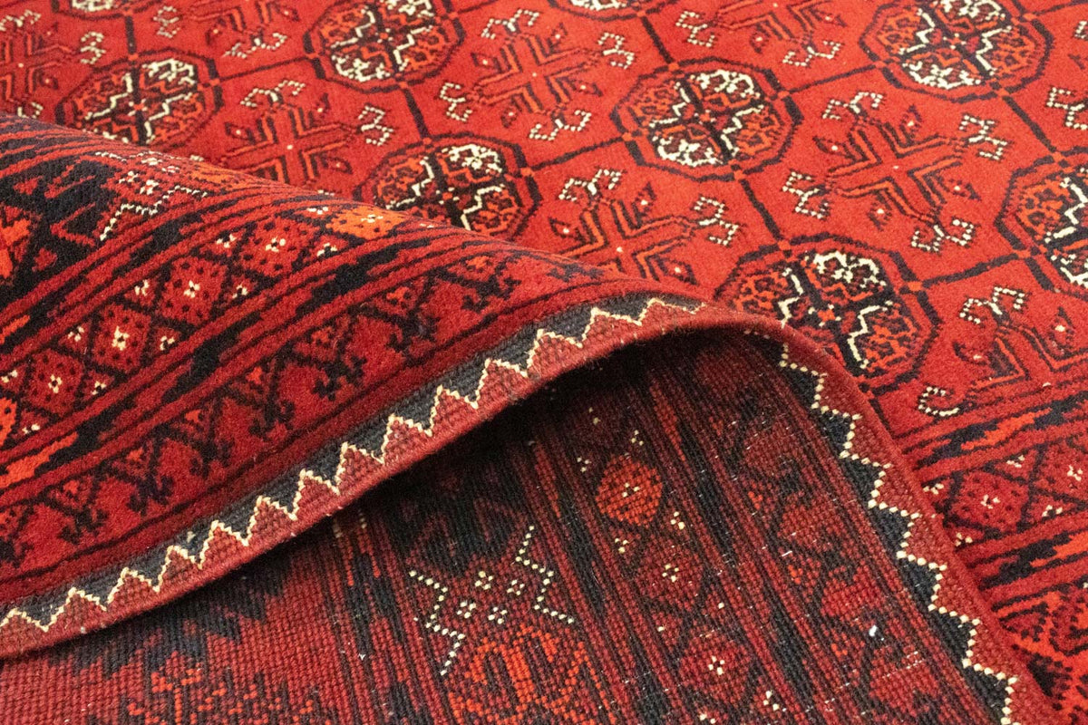 Afghan Rug - Bukhara - 295 x 199 cm - dark red