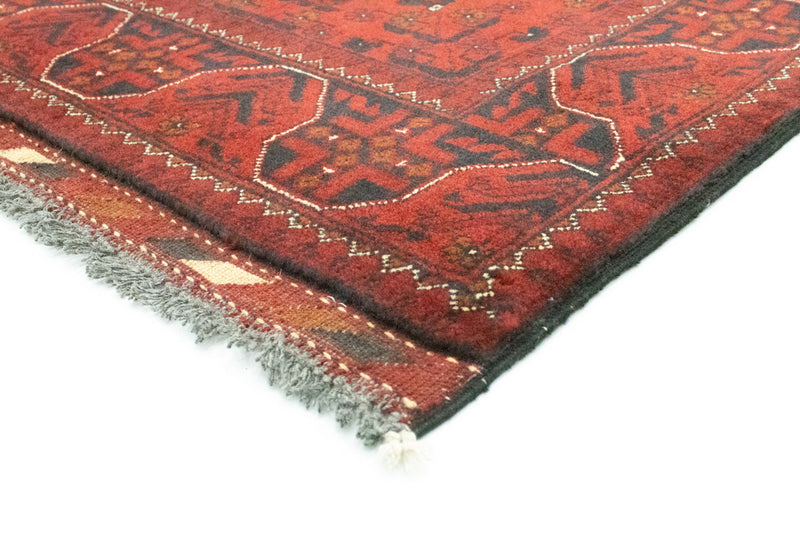 Runner Afghan Rug - Kunduz - 302 x 78 cm - red