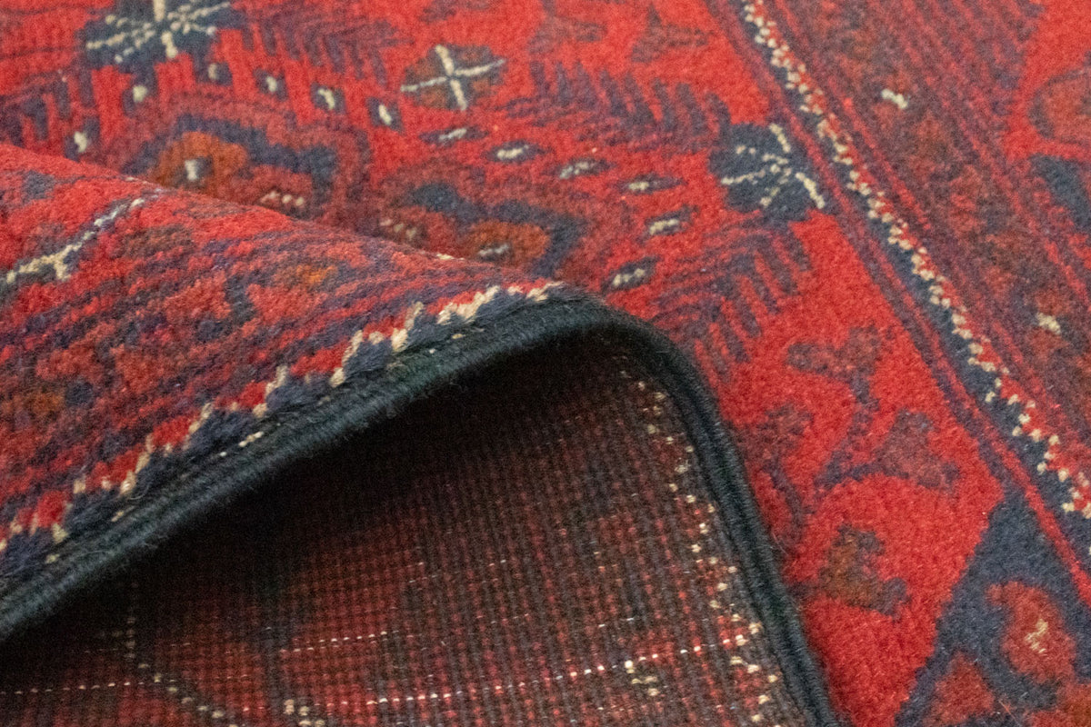 Afghan Rug - Kunduz - 123 x 75 cm - dark red