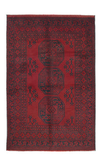 Afghan Rug - Filpa - 145 x 96 cm - red