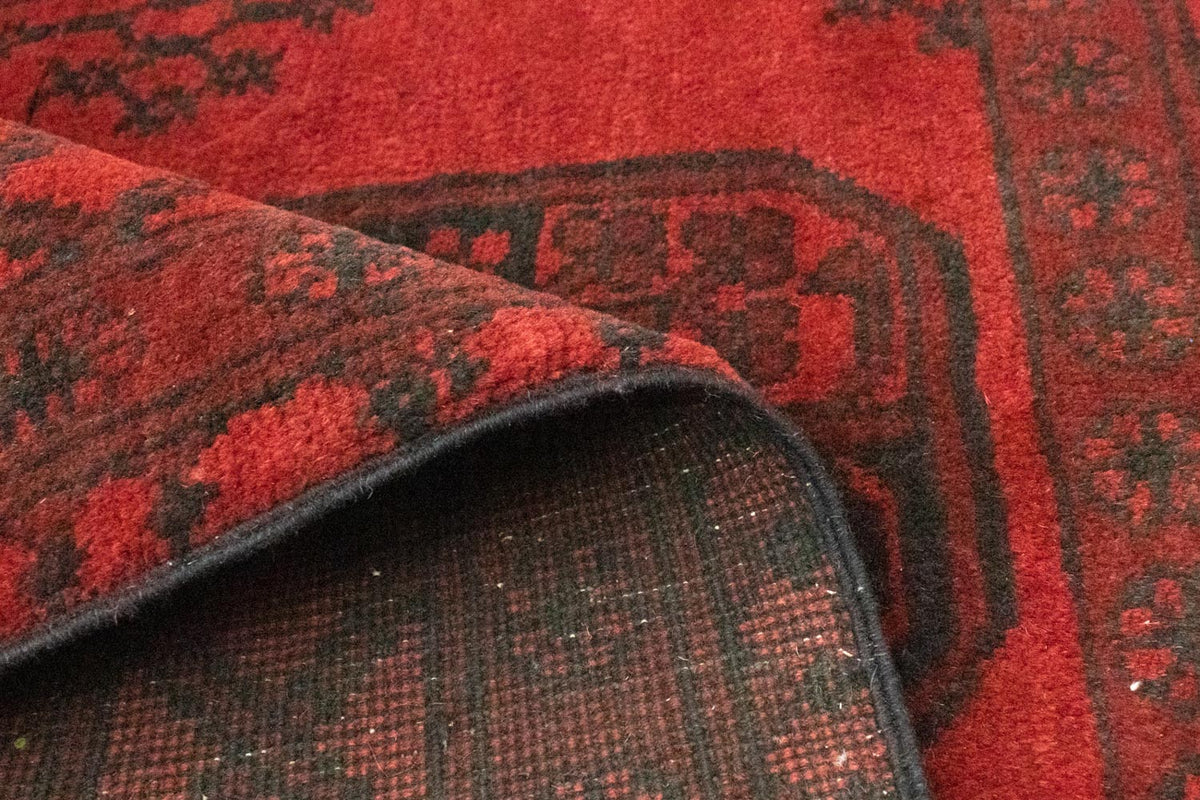 Afghan Rug - Filpa - 139 x 102 cm - red