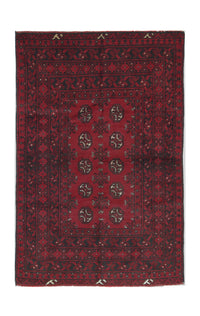 Afghan Rug - Filpa - 145 x 93 cm - red