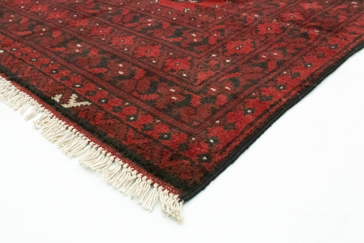 Afghan Rug - Filpa - 145 x 93 cm - red