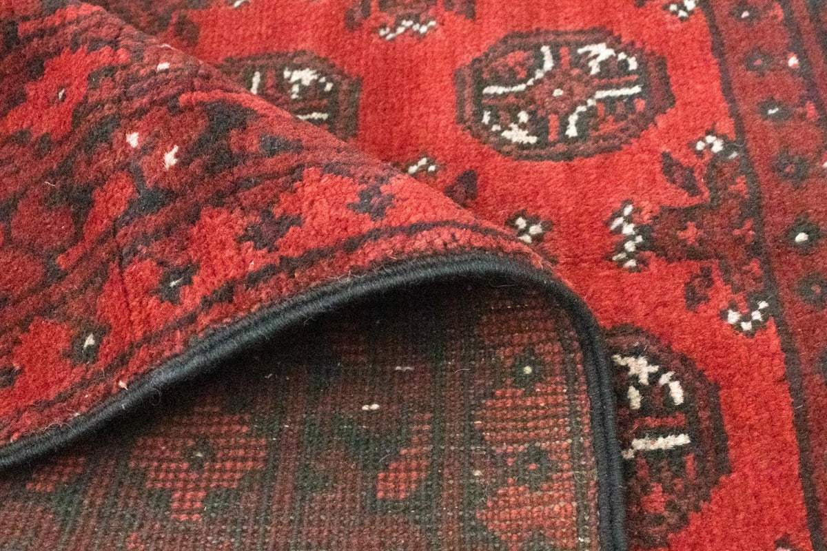 Afghan Rug - Filpa - 145 x 93 cm - red