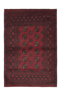 Afghan Rug - Filpa - 148 x 103 cm - red