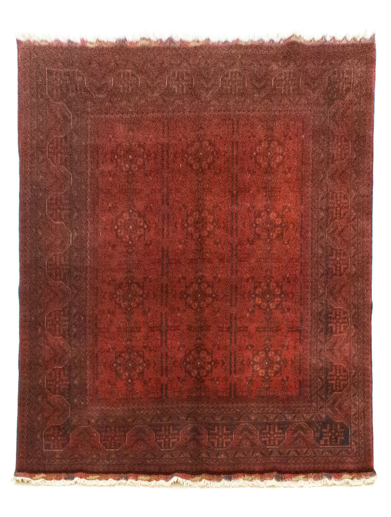 Afghan Rug - Kunduz - 194 x 147 cm - red