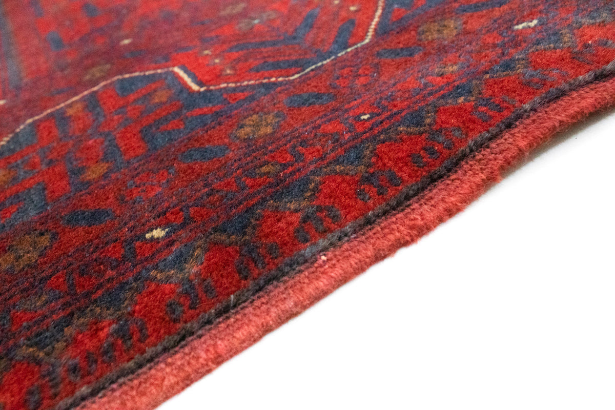Afghan Rug - Kunduz - 199 x 150 cm - red