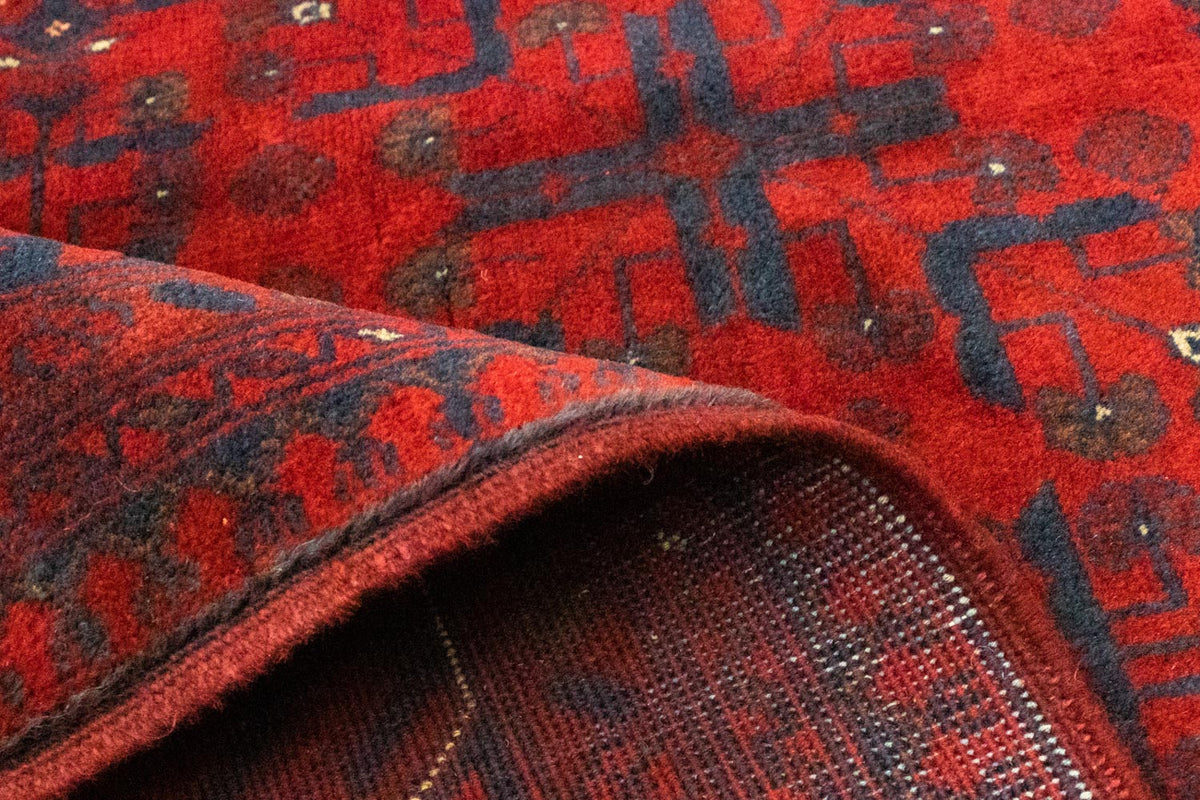 Afghan Rug - Kunduz - 199 x 150 cm - red