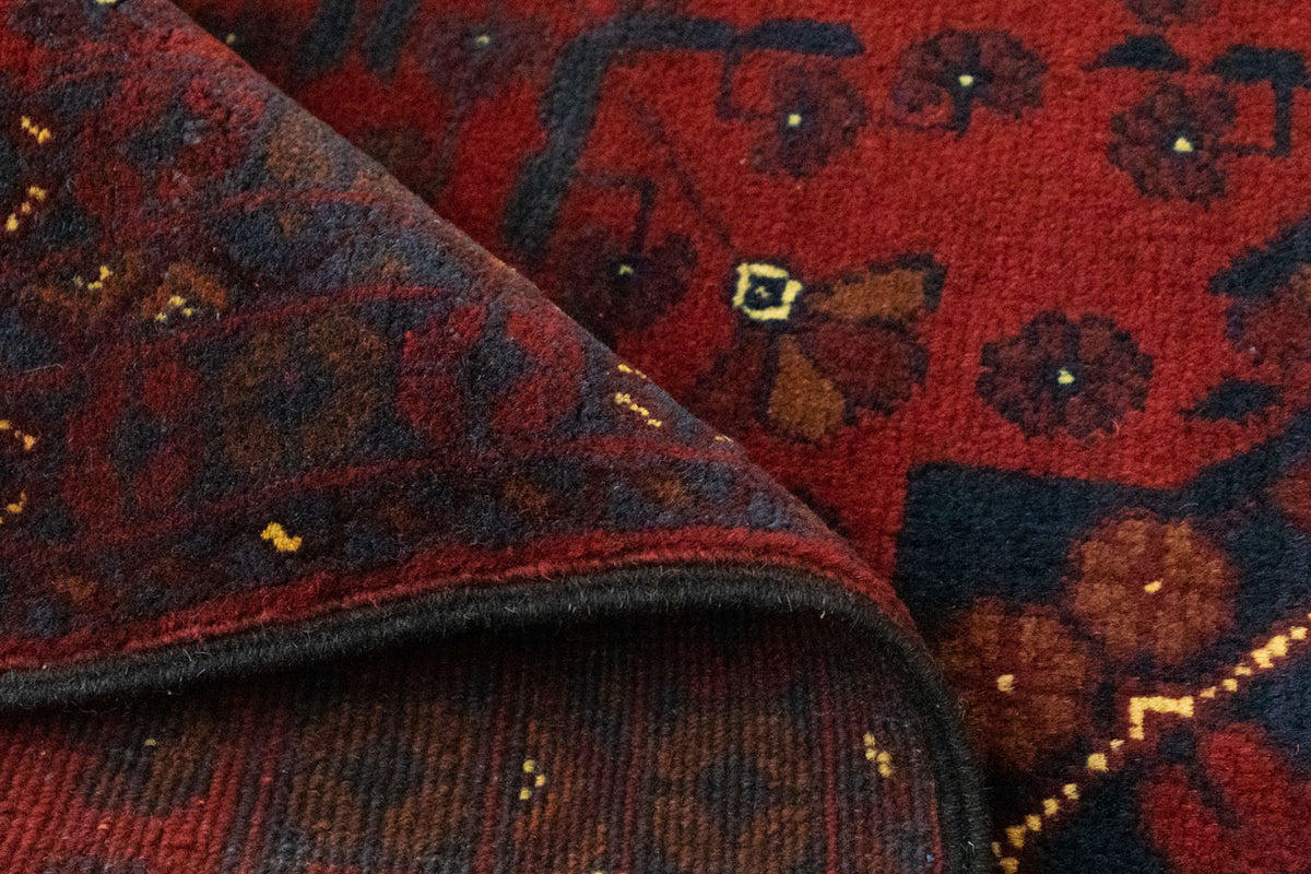 Afghan Rug - Kunduz - 125 x 78 cm - red