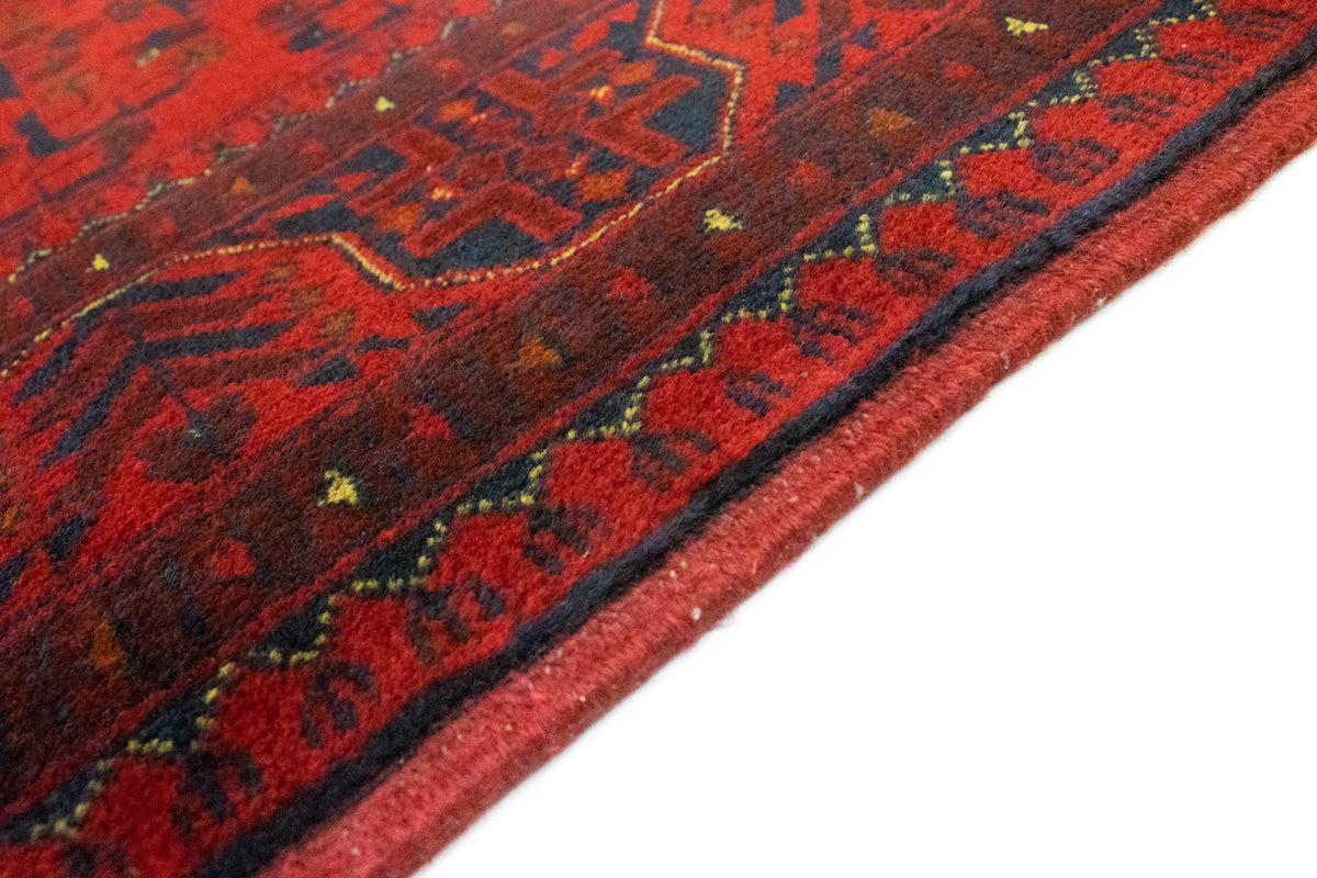Afghan Rug - Kunduz - 197 x 151 cm - red