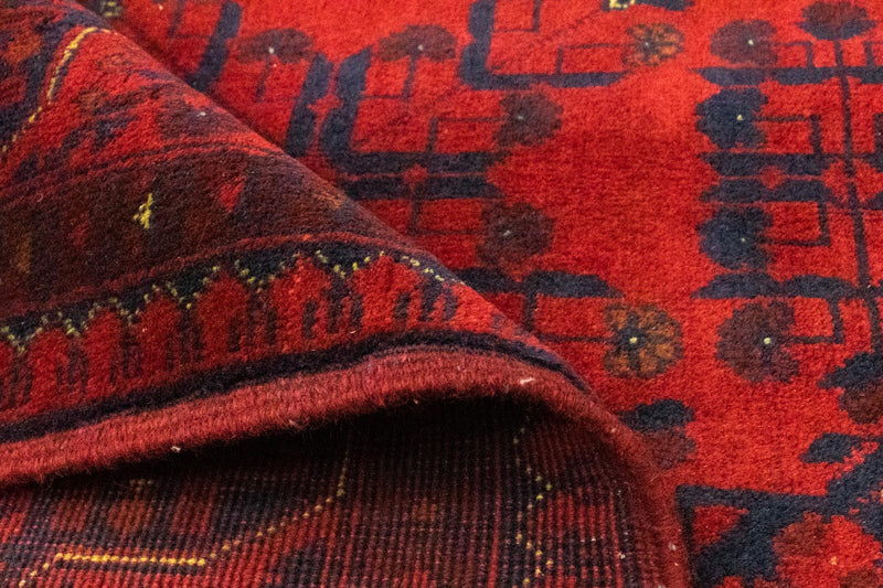 Afghan Rug - Kunduz - 197 x 151 cm - red