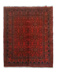 Afghan Rug - Kunduz - 193 x 151 cm - red