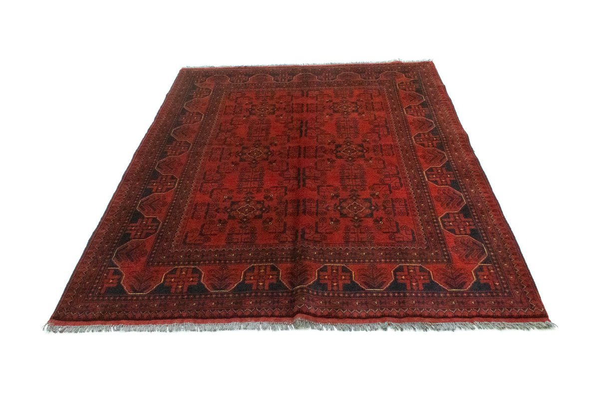 Afghan Rug - Kunduz - 193 x 151 cm - red