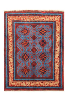 Afghan Rug - Kunduz - 200 x 151 cm - red