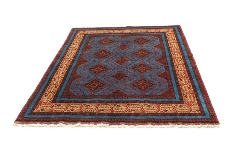 Afghan Rug - Kunduz - 200 x 151 cm - red