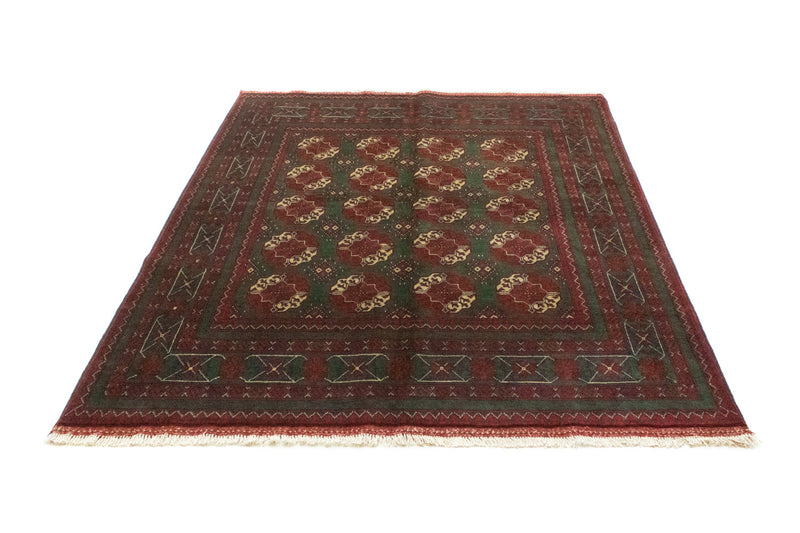 Afghan Rug - Kunduz - 190 x 150 cm - red