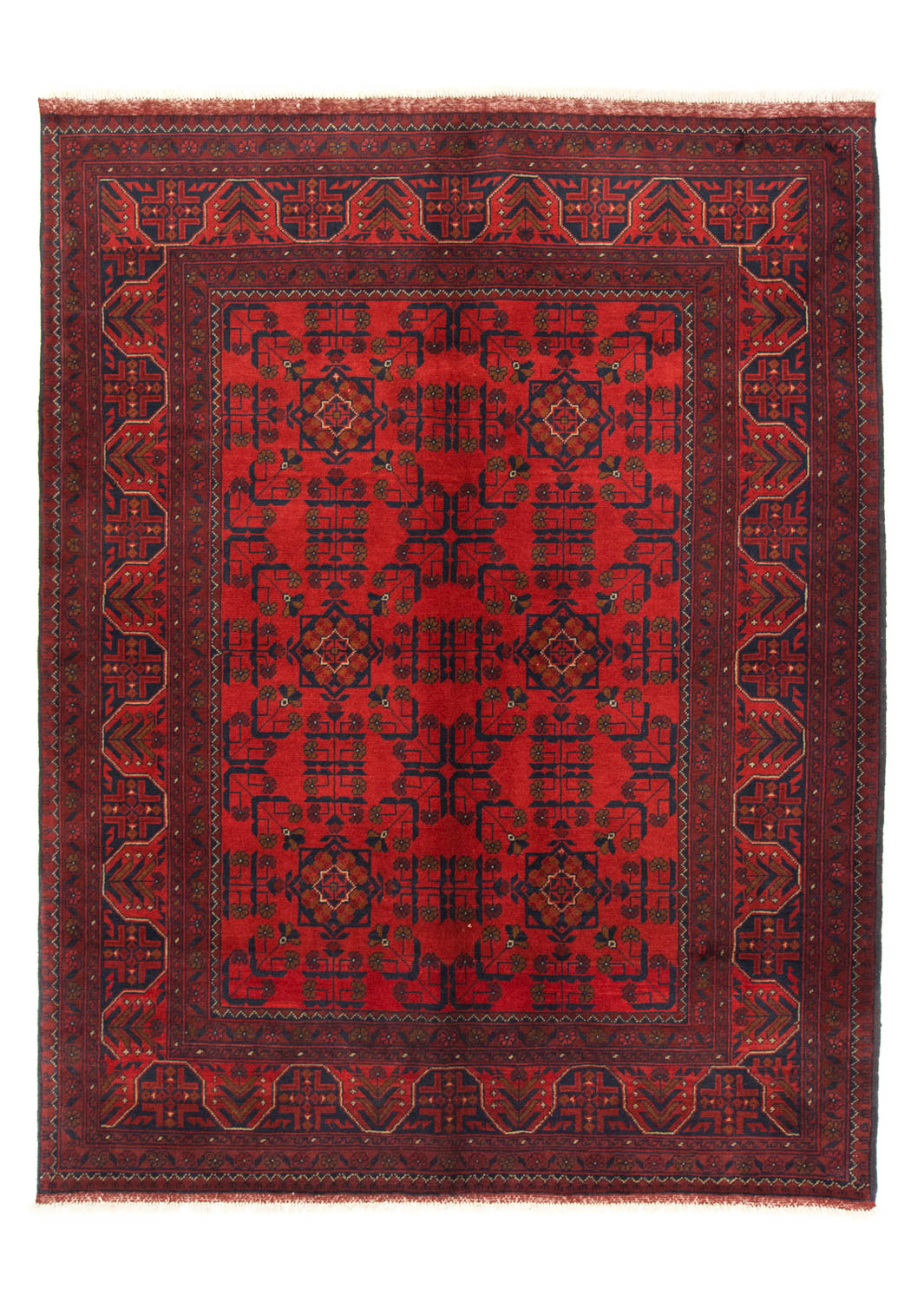 Afghan Rug - Kunduz - 206 x 149 cm - red