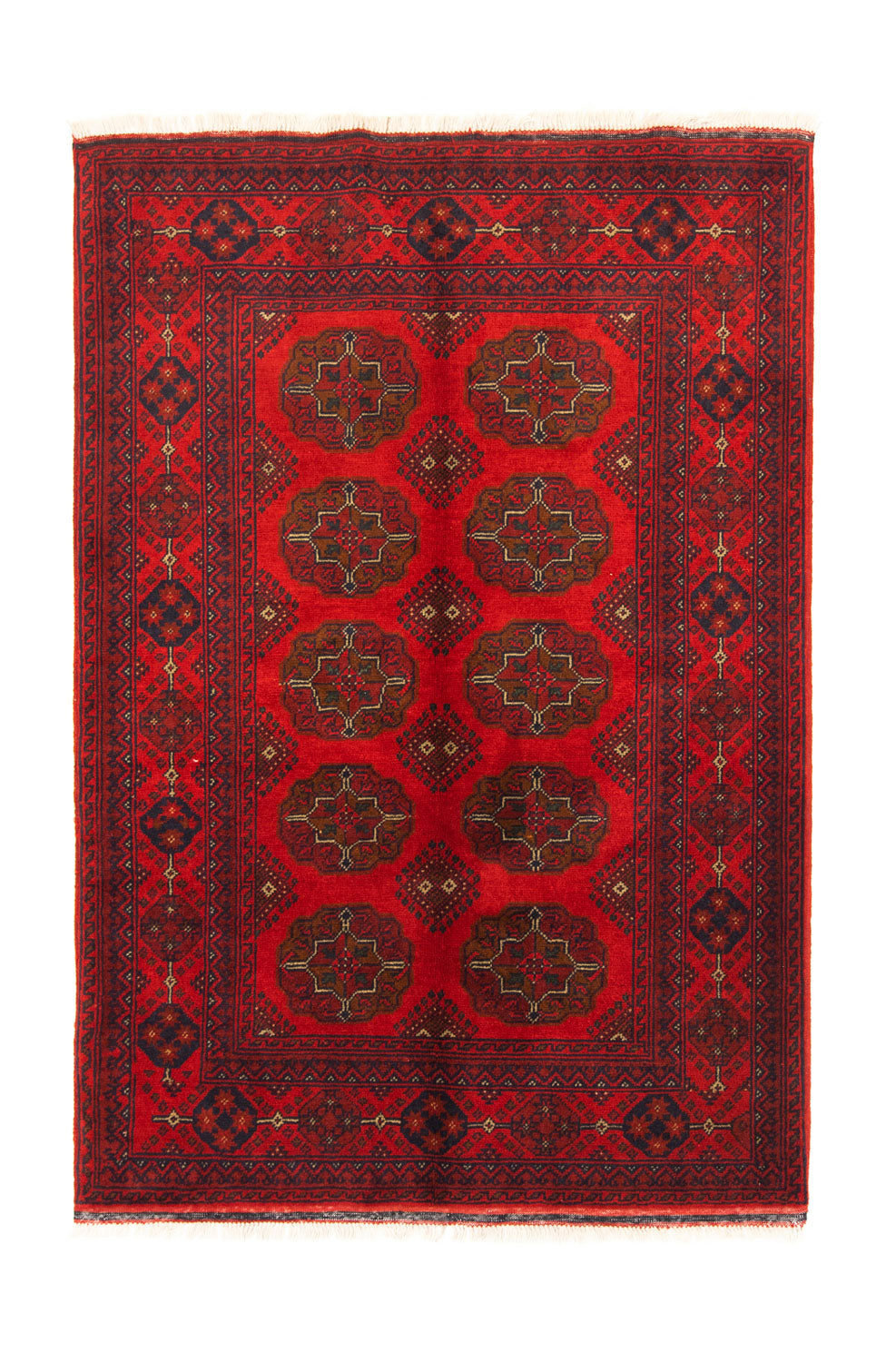 Afghan Rug - Kunduz - 151 x 102 cm - red