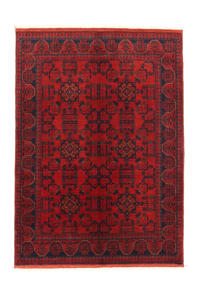 Afghan Rug - Kunduz - 147 x 105 cm - red