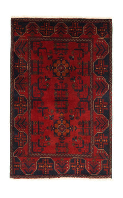 Afghan Rug - Kunduz - 125 x 83 cm - red