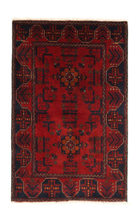 Afghan Rug - Kunduz - 125 x 83 cm - red
