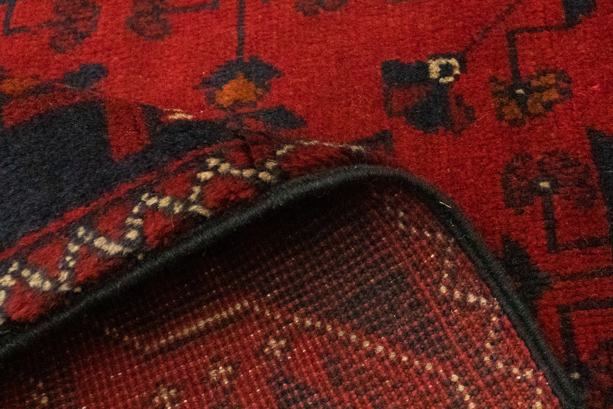 Afghan Rug - Kunduz - 125 x 83 cm - red