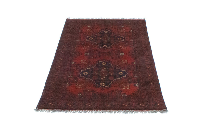 Afghan Rug - Kunduz - 129 x 73 cm - red