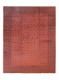 Afghan Rug - Filpa - 390 x 302 cm - dark red
