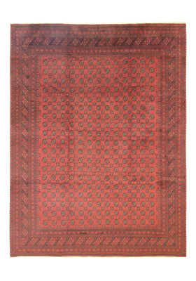 Afghan Rug - Filpa - 391 x 299 cm - dark red