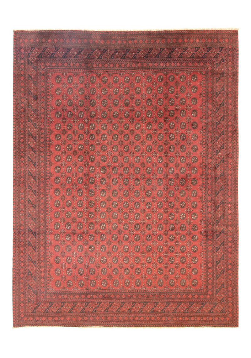 Afghan Rug - Filpa - 391 x 299 cm - dark red