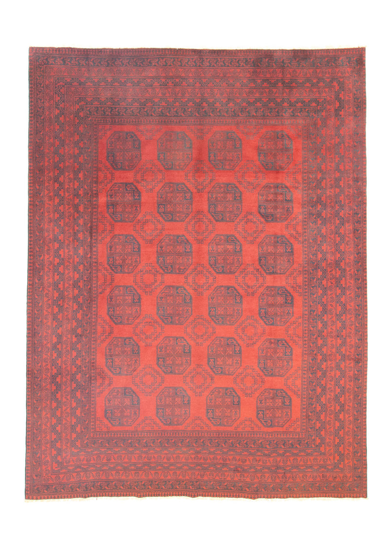 Afghan Rug - Filpa - 329 x 250 cm - dark red