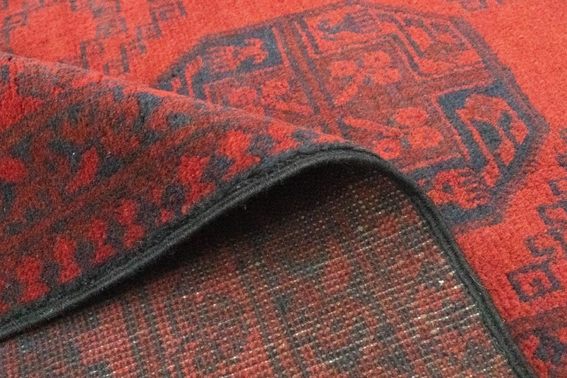 Afghan Rug - Filpa - 329 x 250 cm - dark red