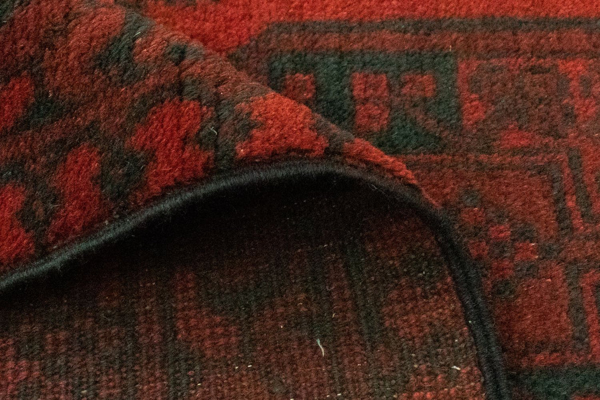 Afghan Rug - Filpa - 196 x 145 cm - red