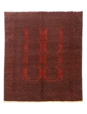 Afghan Rug - Filpa - 194 x 152 cm - red