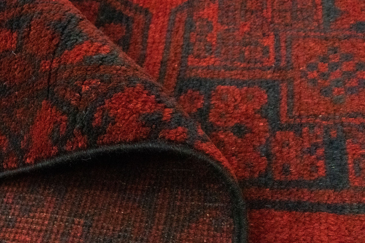 Afghan Rug - Filpa - 194 x 152 cm - red