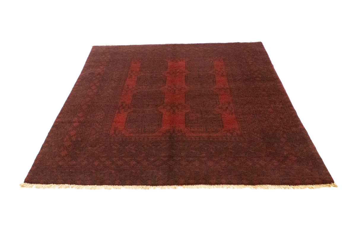 Afghan Rug - Filpa - 194 x 152 cm - red