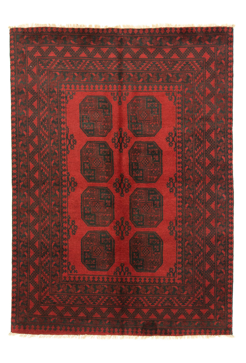 Afghan Rug - Filpa - 200 x 146 cm - red