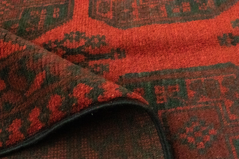 Afghan Rug - Filpa - 200 x 146 cm - red