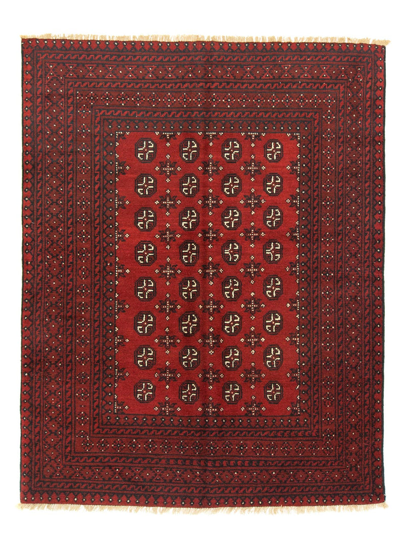 Afghan Rug - Filpa - 193 x 149 cm - red