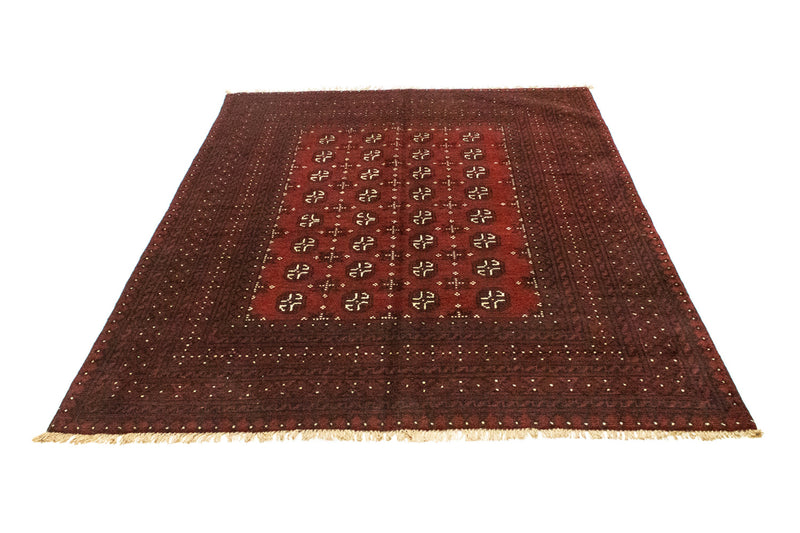 Afghan Rug - Filpa - 193 x 149 cm - red