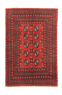 Afghan Rug - Filpa - 141 x 98 cm - red