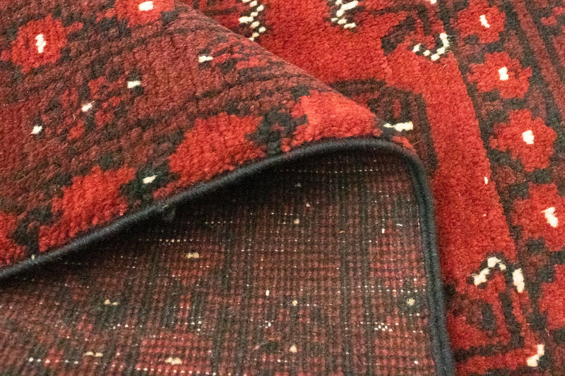 Afghan Rug - Filpa - 141 x 98 cm - red