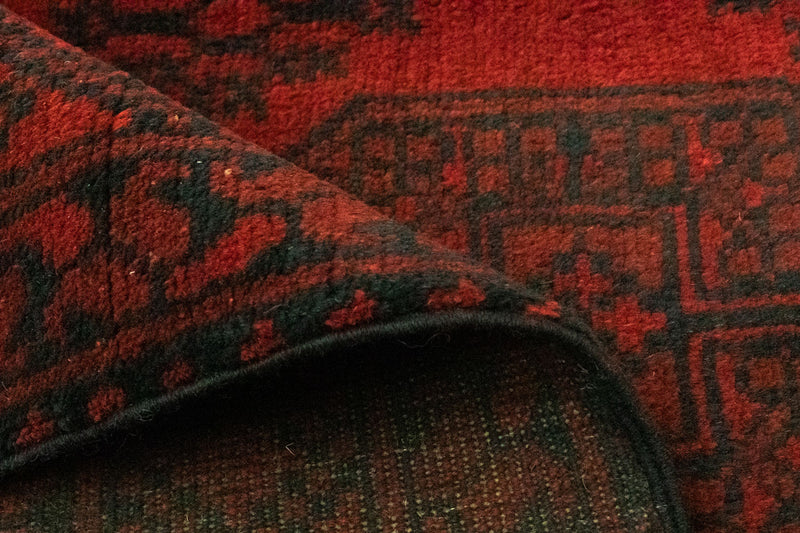 Afghan Rug - Filpa - 194 x 151 cm - red