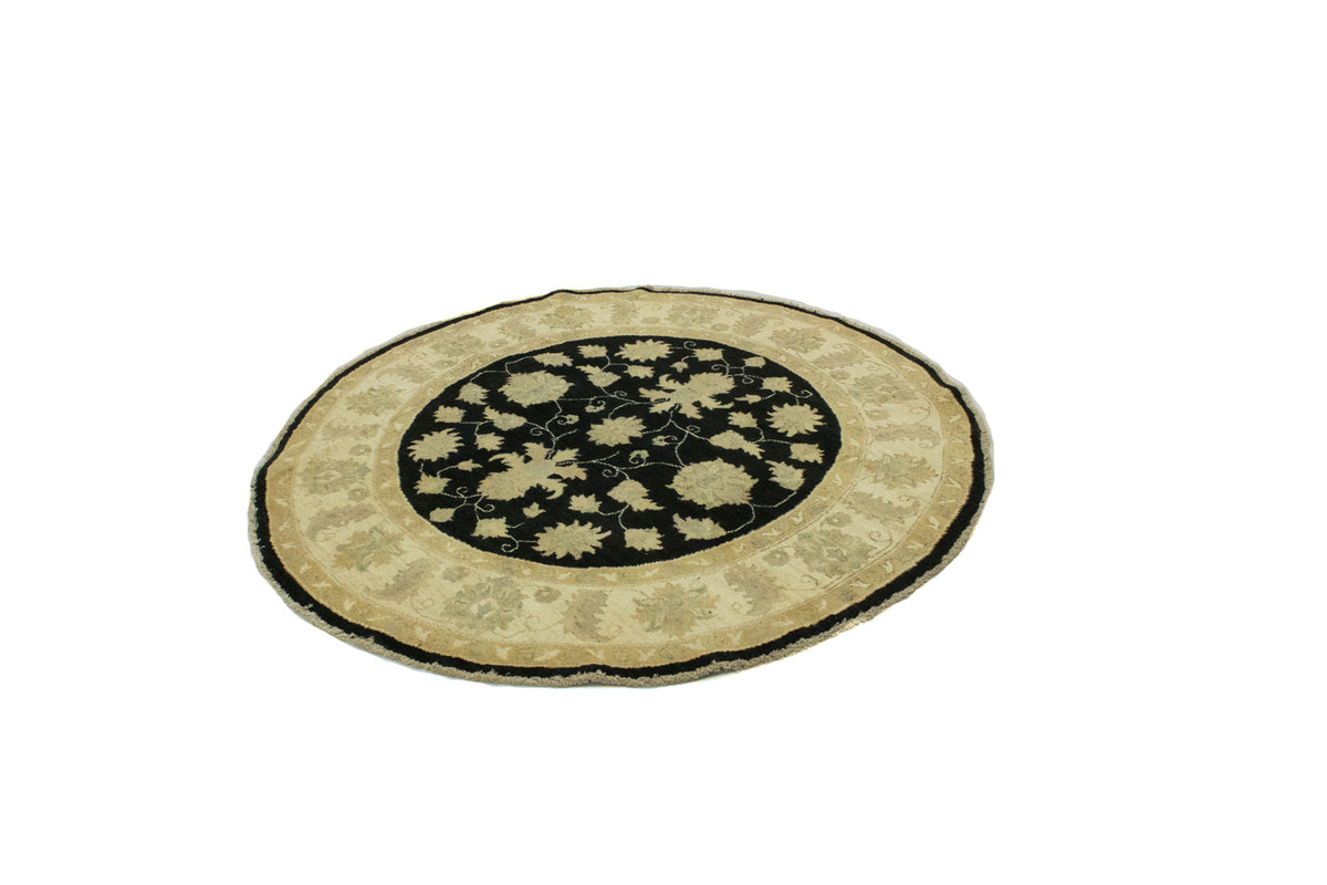 Ziegler Rug round  - 151 x 149 cm - black