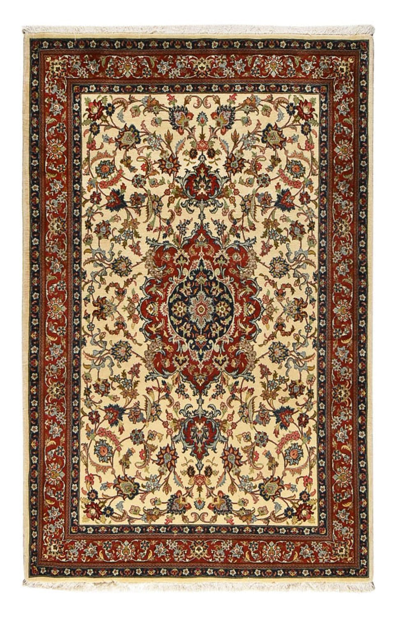 Perser Rug - Ghom - Royal - 202 x 131 cm - light beige
