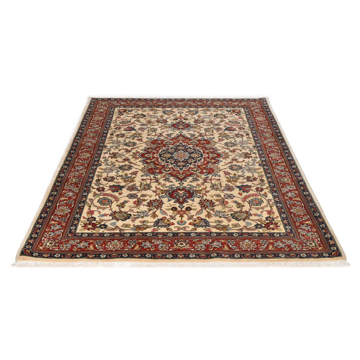 Perser Rug - Ghom - Royal - 202 x 131 cm - light beige