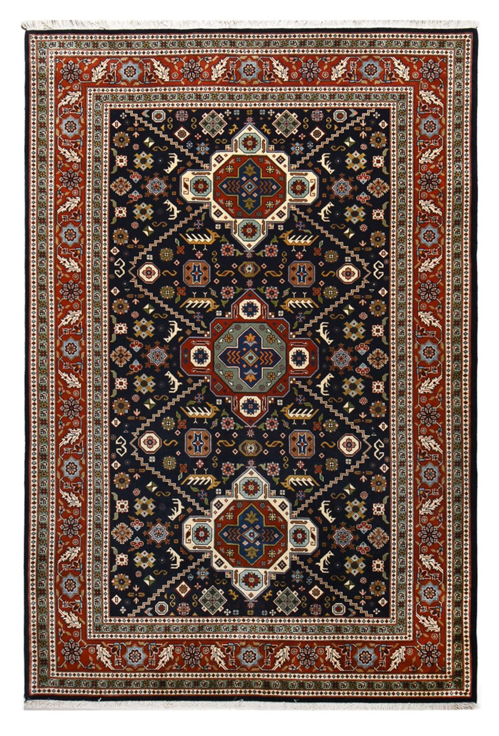 Perser Rug - Nomadic - 290 x 196 cm - red