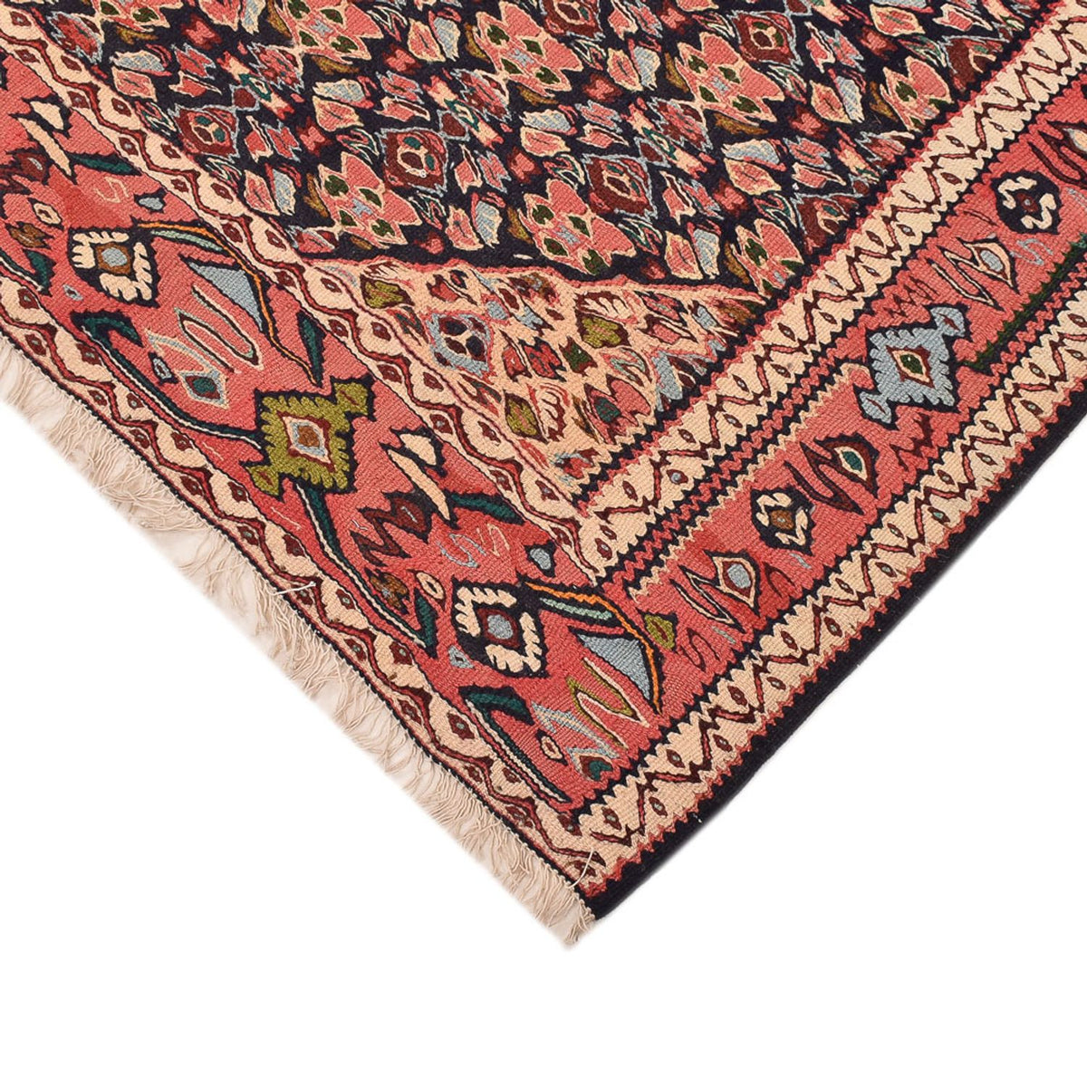 Kelim Rug - Oriental - 238 x 132 cm - dark beige